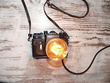 ретро лампы: Светильник, фотоаппарат ФЭД, ZENIT. PANSONIC ночник, настольная — 7