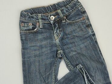 spodnie jeans z lampasami: Jeans, Levi's, 4-5 years, 110, condition - Fair