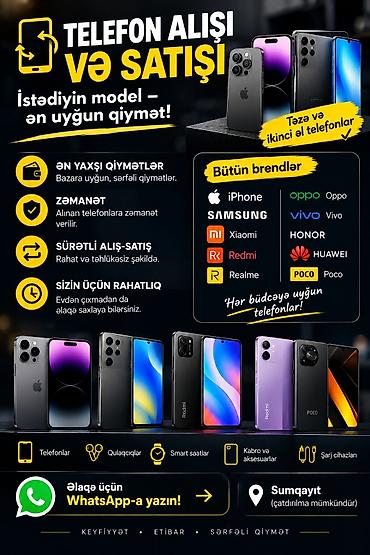 Telefon alışı və satışı – istədiyiniz model ən uyğun qiymətlərlə!