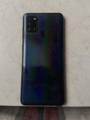 заблокированный айфон: Samsung Galaxy A21S, Б/у, 32 ГБ, цвет - Голубой, 2 SIM
