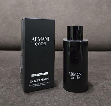 Giorgio Armani Armani Code - мужской аромат в черном минималистичном