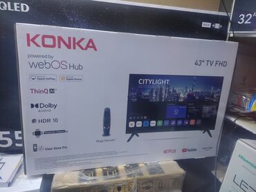 Телевизоры: Телевизор konka 43 webos hub 110 см диагональ, гарантия 3 года