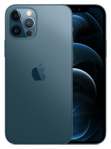 айфон их: IPhone 12 Pro, Б/у, 128 ГБ, Синий, Защитное стекло, Чехол, 76 %