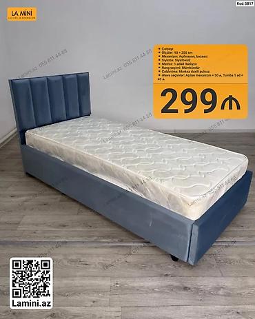 madeyra matras: Çarpayı – La Mini - Ölçü: 90 × 200 sm - Mexanizm: Açılmayan, bazasız — 1