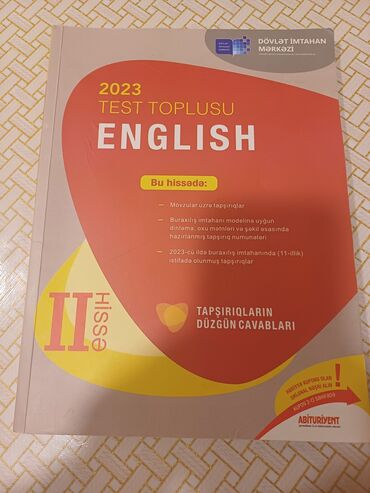 Testlər: İngilis dili Testlər 11-ci sinif, DİM, 2-ci hissə, 2023 il