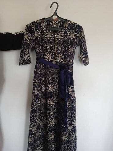 шифоновое платье: Вечернее платье, Длинная модель, С рукавами, 4XL (EU 48)