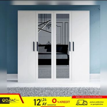 Dolablar: Yeni, Açılan, 4 qapılı Düz dolab, Dolab-asılqan, Rusiya — 2