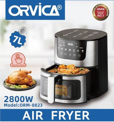 мультиварка продажа: Аэрофритюрница ORVICA ORM-8823 - Объем: 7 л — подходит для at lalafo.kg мультиварка продажа: Аэрофритюрница ORVICA ORM-8823 - Объем: 7 л — подходит для