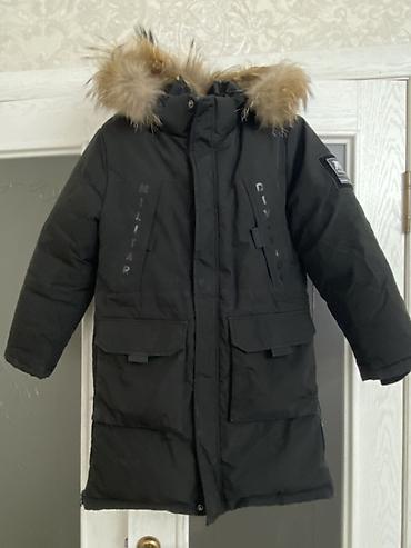 south pole: Детская зимняя парка, черная, удлиненная. - Теплый пуховик-парка с — 2