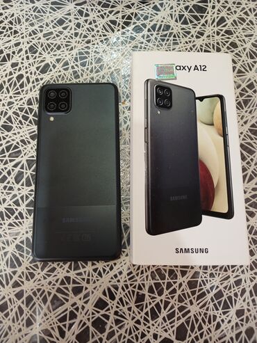 samsung galaxy a12 qiyməti: Samsung Galaxy A12, 64 GB, rəng - Qara, Barmaq izi