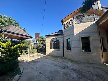 upd qesebesinde evler: Satış üçün həyət evi Ünvan Zabrat1 - Memarlıq: İki mərtəbəli, fasadı — 4