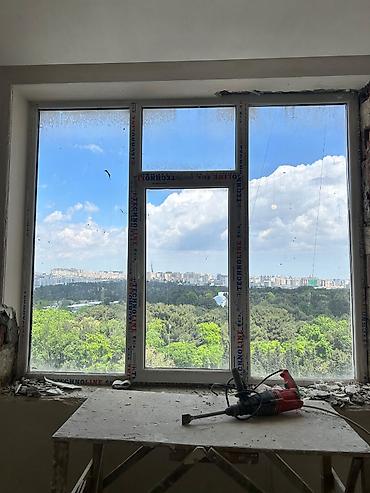 пластиковые окна в баку цена: 2-ci il plastik pəncərə 2170*1875 mm, ciftli, 2 qat şüşə paket — 1