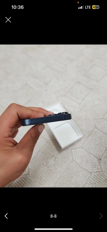 телефоы: IPhone 14, Колдонулган, 128 ГБ, Jet Black, Заряддоочу түзүлүш, Коргоочу айнек, Каптама, 87 %
