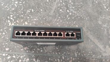 сетевые хранилища (nas) asustor: Хаб свитч. PoE Switch 100 MB, 8+2 портов срочно продам