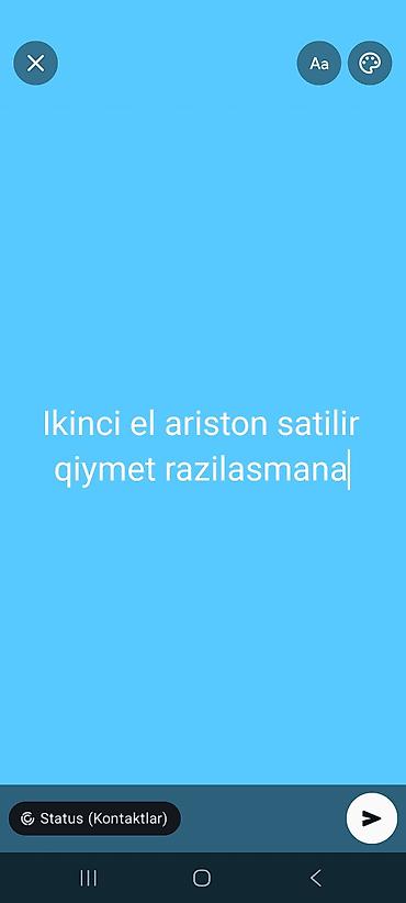 2 gozlu qaz peci: Ariston su qizdirici islenib ikinci eldi qiymet razilasma ile — 1
