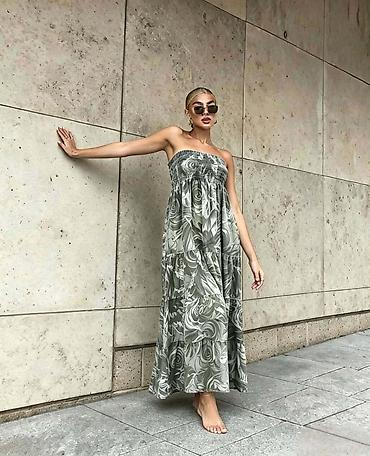 lasocki baletanke: Duga haljina top sa cvetnim printom . - Stil boho/romantični,duga maxi — 1
