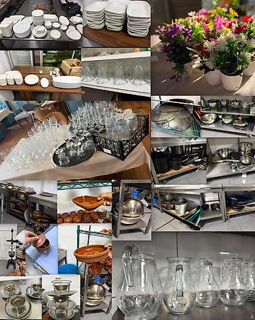 Qab-qacaq və mətbəx ləvazimatları: Restoran kafe ucun butun metbext qab qazan piti qablarına qeder — 1