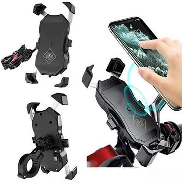 gta 5 igrice: Držač za telefon za motocikl/bicikl sa bežičnim punjenjem - — 2