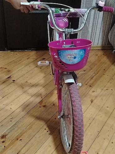 tom sebet: Uşaq velosipedi – White Snow BMX dizaynı - Rəng: çəhrayı-ağ, çiçək və — 1