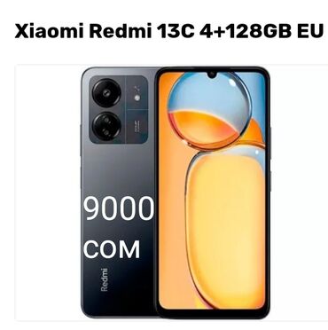 телефон флай фф 282: Xiaomi, Redmi 13C, Б/у, 128 ГБ, цвет - Черный, 1 SIM, 2 SIM, eSIM