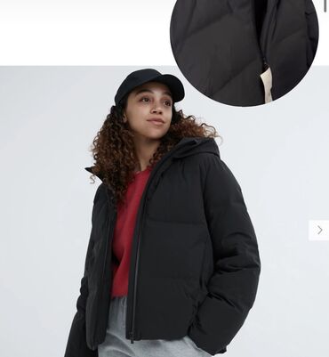 теплая зимняя куртка: Пуховик, Короткая модель, Бесшовная модель, L (EU 40)