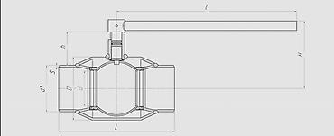 Другая сантехника: Кран шаровый соединение фланцевое, муфтовое, приварной размеры от Ду — 20