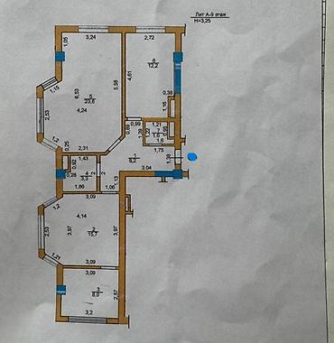 7 1: 2 комнаты, 73 м², 12 мкр Элитка, 9 этаж, Евроремонт — 8
