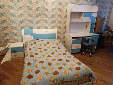 Uşaq və gənc otağı üçün dəstlər: Oğlan və qız üçün, Təknəfərlik çarpayı, Yazı masası — 1