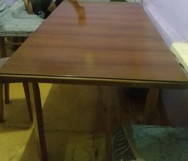 stol 2ci əl: Qonaq masası, İşlənmiş, Dördbucaq masa