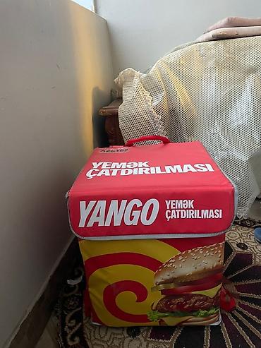 Оборудование для ресторанов, кафе: YANGO yemək çatdırılması üçün termo kürək çantası - Ölçü: böyük — 1