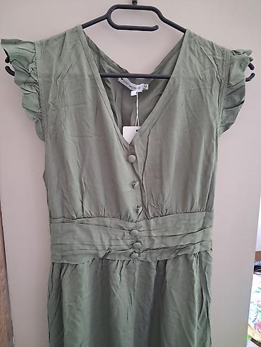 braon baletanke: Haljina Just Woman – maslinasto zelena, veličina L/XL - Dužina: midi — 2