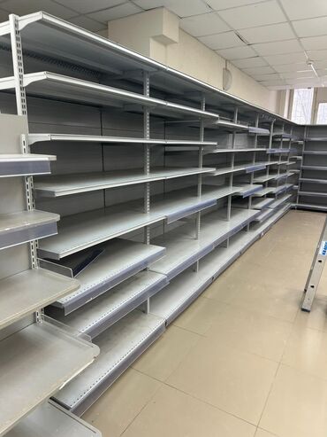 Витрины: Витрины, стеллажи, полки торговые металлические б/у, полка магазинная — 28
