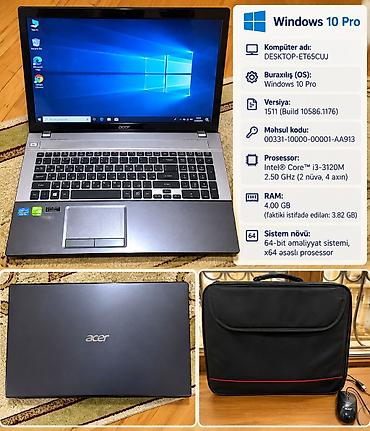 Acer: Noutbuk ACER. 150 azn Hec bir problemi yoxdur. Zaryatqa cox yaxşi — 1