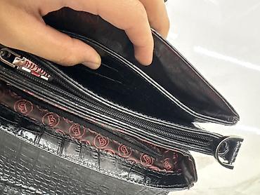 leather country: Мужская кожаная барсетка + кошелёк в комплекте - Материал: фактурная — 4