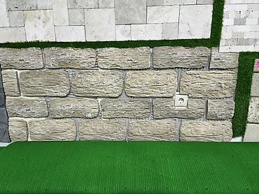 dekor daşlar: Dekorativ divar üzlüyü – təbii daş fakturalı panellər - Material — 1