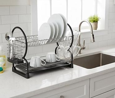 drying rack: Сушилка для посуды VICALINA VL-0002, двухъярусная. - Конструкция: 2 — 1