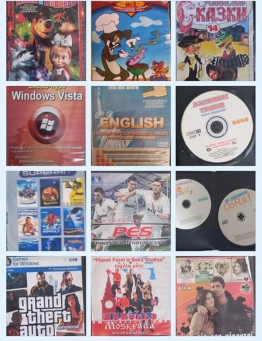 oyun diskleri pc: Oyun, film, musiqi, kurs, ingilis dili diskleri