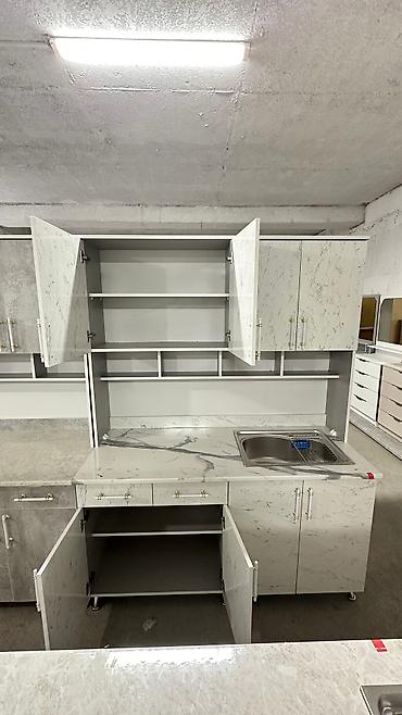 silver kitchen: Кухонный гарнитур, Новый, цвет - Белый, ДСП, Бесплатная доставка — 3