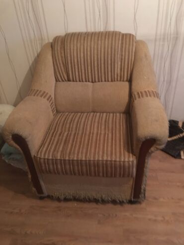 раскладные кресла: Угловой диван и кресло б/у