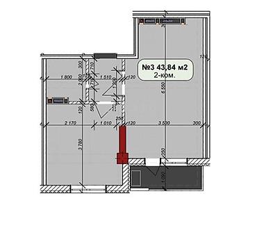 2 комнаты, 43 м², Нижний Джал (Джал-23) Элитка, 6 этаж, ПСО (под самоотделку) at lalafo.kg 2 комнаты, 43 м², Нижний Джал (Джал-23) Элитка, 6 этаж, ПСО (под самоотделку)