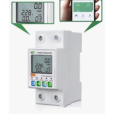ampermetr: Xüsusiyyətlər: Bu TUYA WIFI 63A 230V qoruyucusu telefon vasitəsilə — 2