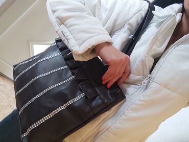 Torbe: Torba za rame, Carpisa, Materijal: Koža — 6