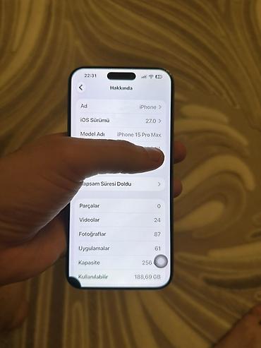iphone replika: IPhone 15 Pro Max, 256 GB, Gümüşü — 8
