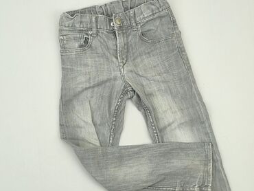 tall jeans uk: Spodnie jeansowe, H&M, 5-6 lat, 110/116, stan - Dobry