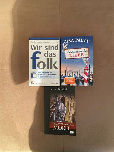 Kitablar, jurnallar, CD, DVD: Alman dilindən bədii kitablar, dili daha yaxşı inkişaf etmək üçün