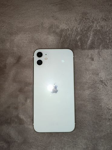 Apple iPhone: IPhone 11, 128 GB, White Titanium, Barmaq izi, Face ID