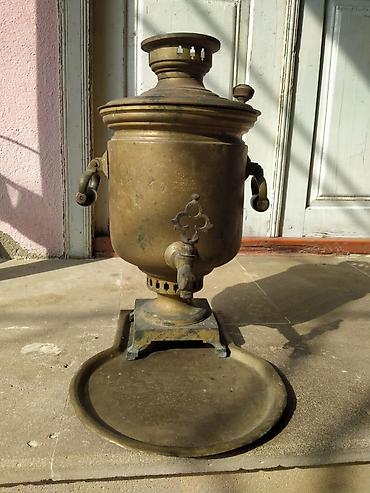 antik samdan: Əntiq əşya mis Samovar 1896- cı ilin. Mis atlıqlı — 3