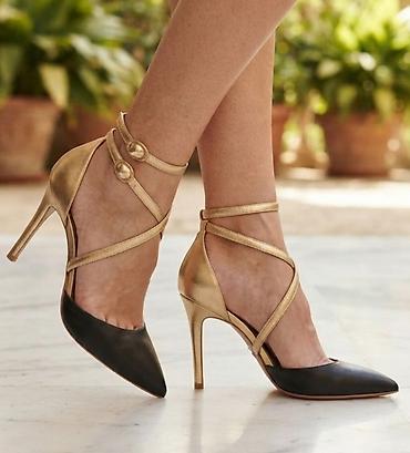 ccc bele sandale: Elegantne ženske štikle sa tankom potpeticom i kaišićima oko članka - — 1