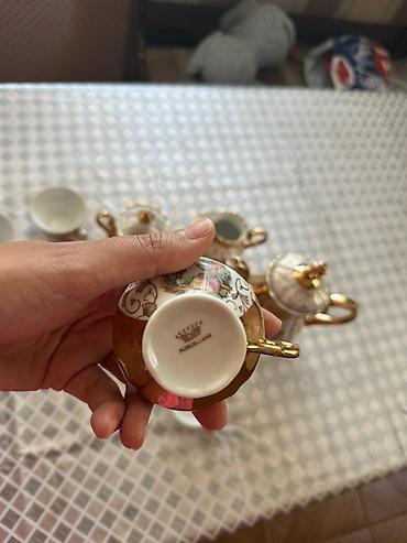 samovar satisi lalafo: Çay dəsti, rəng - Ağ, Farfor, 6 nəfərlik — 2