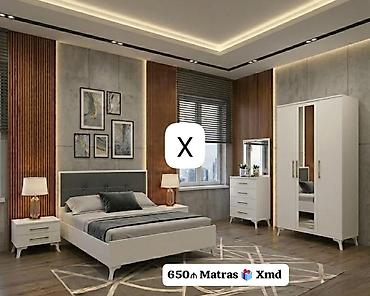 tunbucka: Yataq otağı mebel dəsti Komplektin tərkibi: - Çarpayı (matras — 1